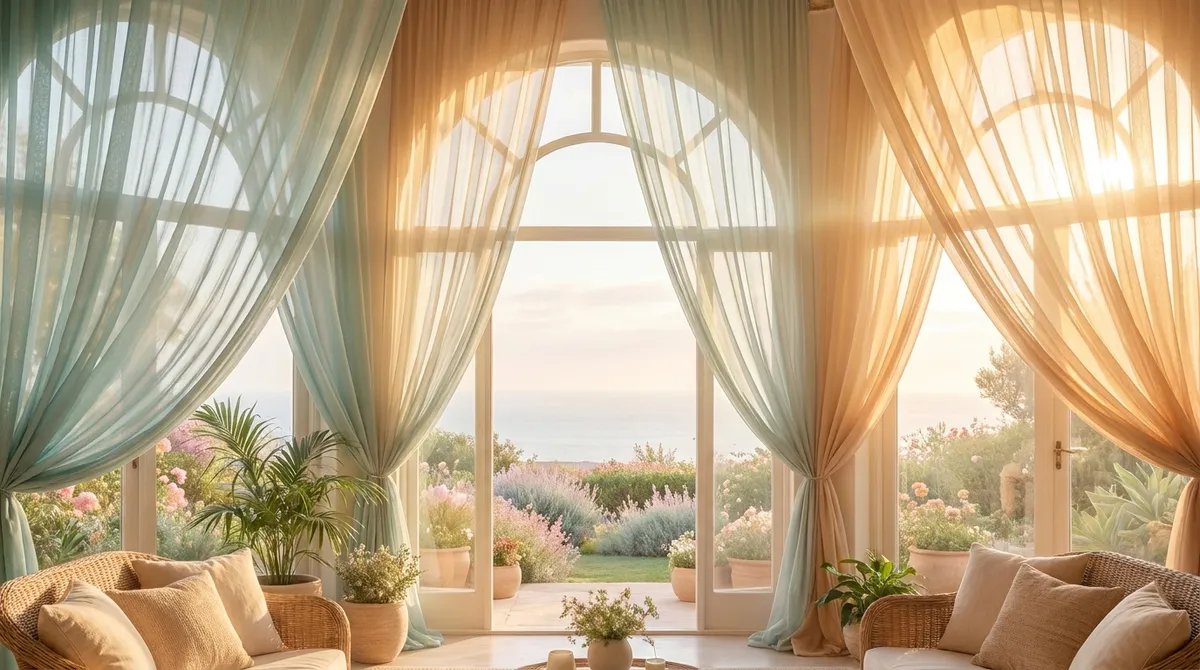 Soft golden sunlight filling a calm space